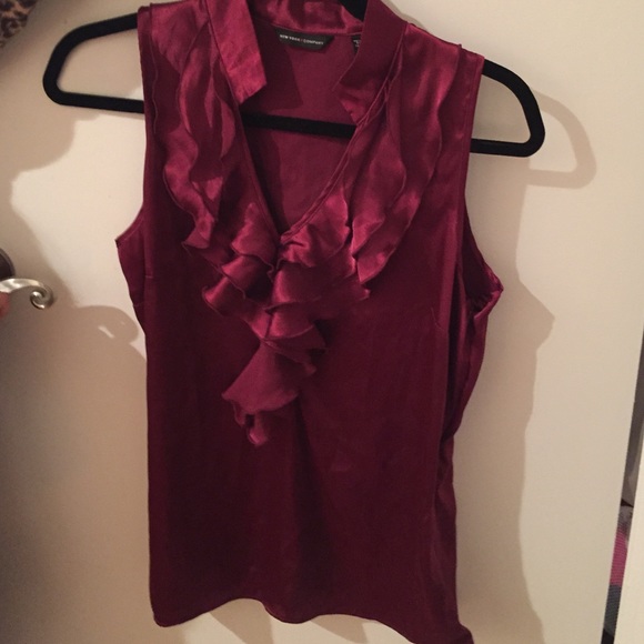 Blouse wine color