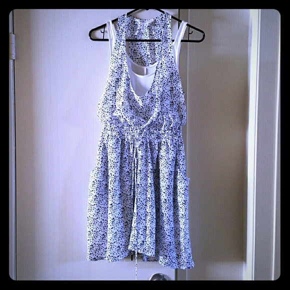 Bcbgeneration blue and white dress