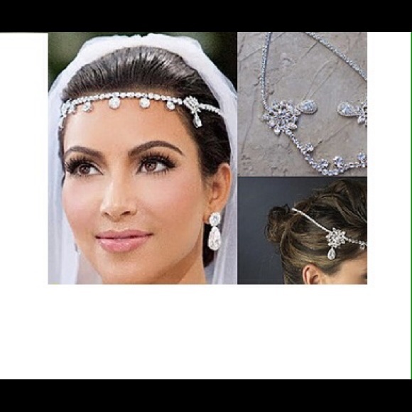 Kim Kardashian Inspired Crystal Bridal Tiara - Picture 1 of 4