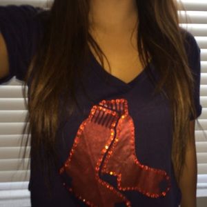 PINK Red Sox Crop Top