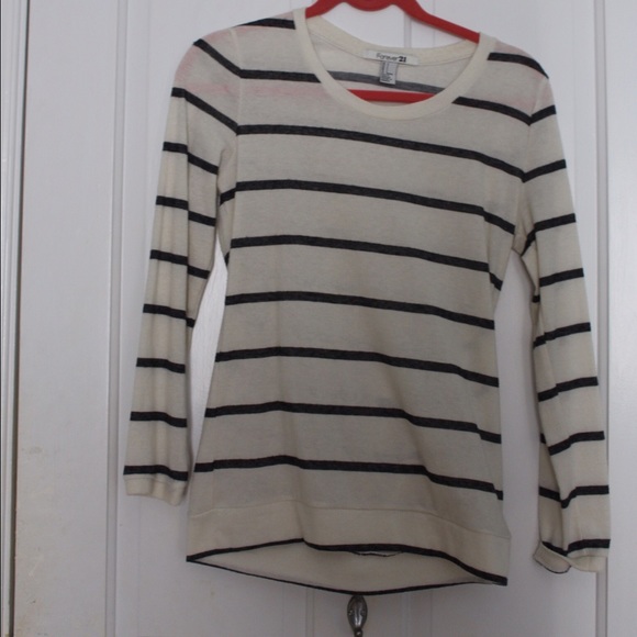 Stripped Lightweight Sweater