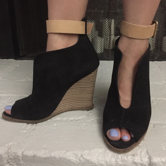 Zara Two-tone Wedge Heel