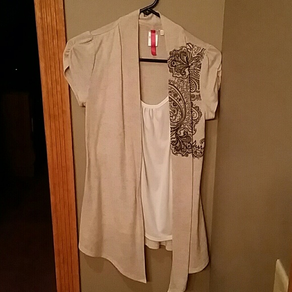 Tan blouse