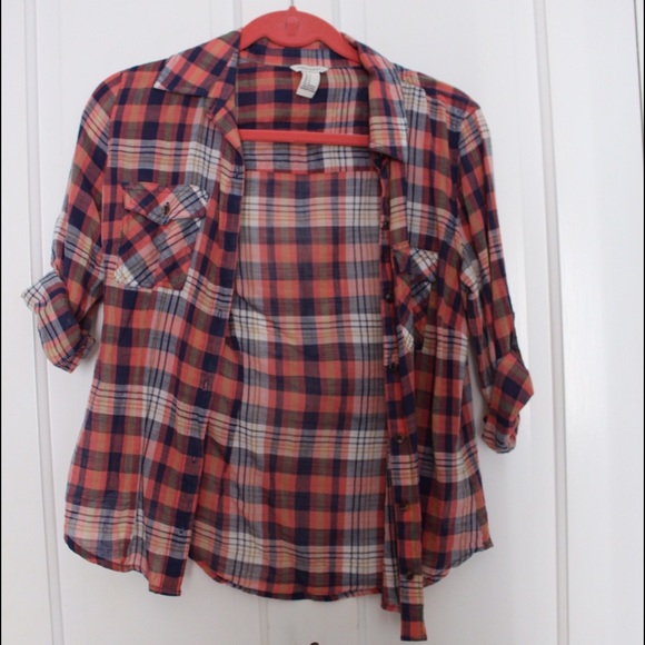 Orange and Purple Flannel