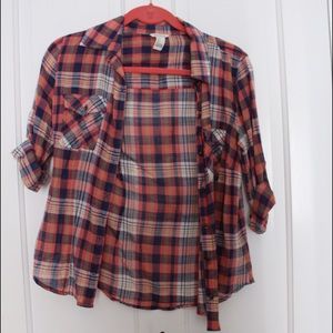 Orange and Purple Flannel