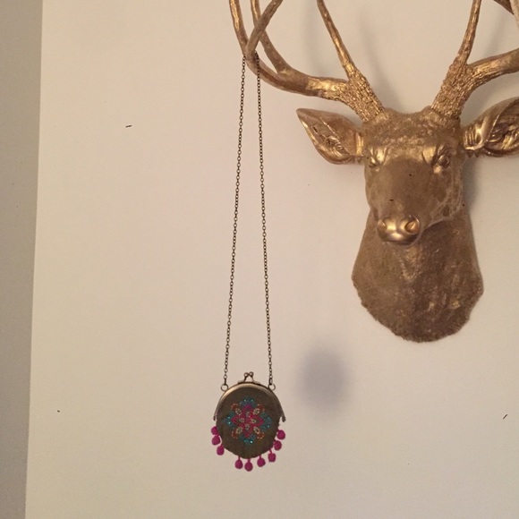 Anthropologie Pouch Necklace