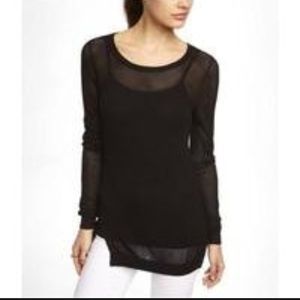 EXPRESS MESH TUNIC SWEATER