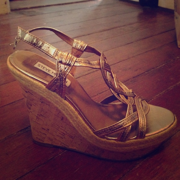 Steve Madden Metallic Wedges