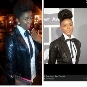 Sound & Matter black sequin blazer