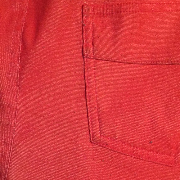 Red High Waisted Shorts - Picture 4 of 4