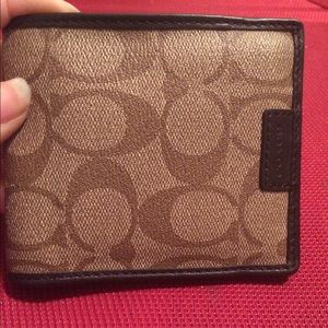 Men's coach signature wallet