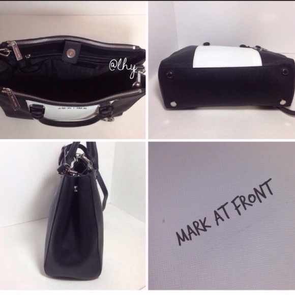 RELISTED! MICHAEL KORS SUTTON STRIPE SATCHEL - Picture 3 of 4