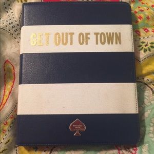 Kate spade get out of town iPad case