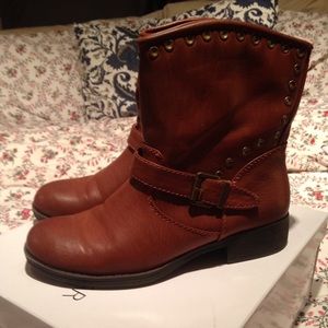 Cognac Mid Calf Boot