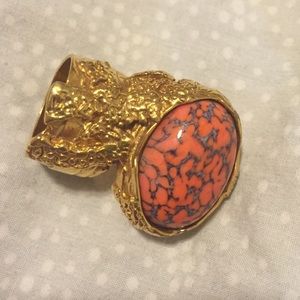 Authentic YSL arty ring