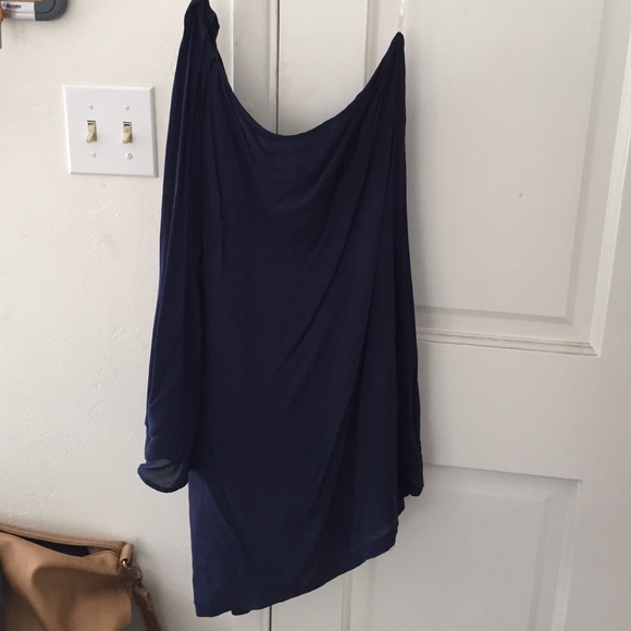 Audrey Navy Dress - Picture 2 of 4