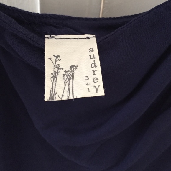 Audrey Navy Dress - Picture 3 of 4