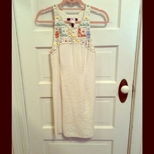 LAST CALL: MAKE AN OFFER BCBG white beaded dress