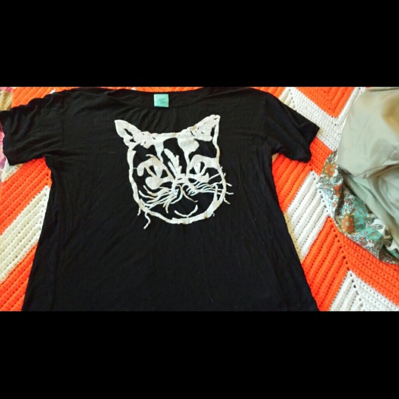 Black Shirt w/ Cat.