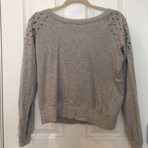 Studded Gray Sweater