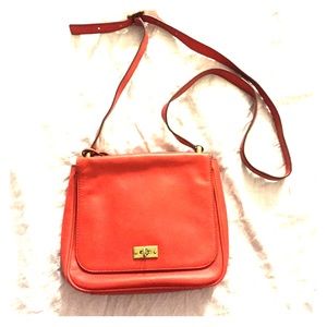 Authentic Fossil memoir Orange crossbody.