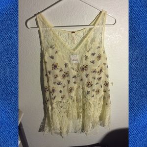 Free People Sheer Lace Top