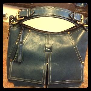 Dooney & Bourke blue leather bag