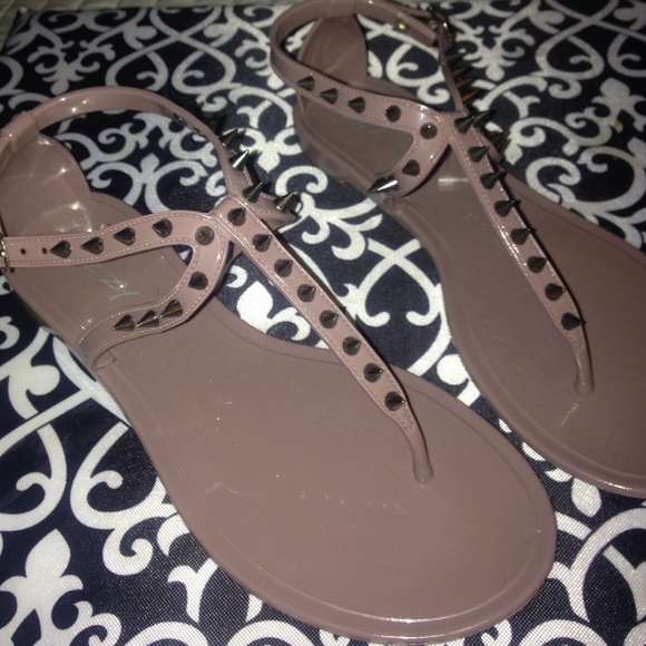 Urban Outfitters Shoes - Nude studded thong sandal NEW