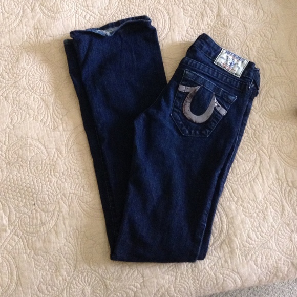 True religion dark wash jeans