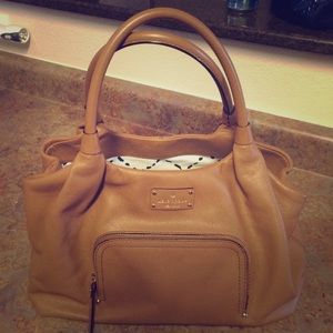 Kate Spade cognac leather shoulder bag