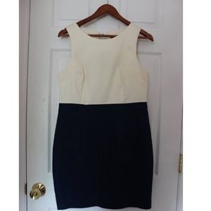 Navy and cream dress!
