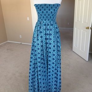 Ocean Blue African Printed Maxi