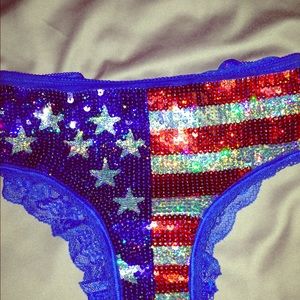 Victoria's Secret 4th of July Flag Underwear