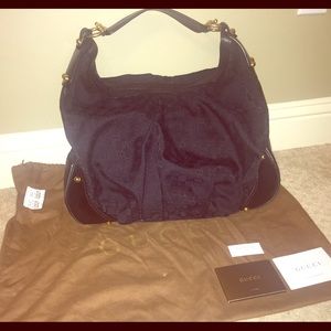 Gucci 'Jockey' Large Hobo **AUTHENTIC**