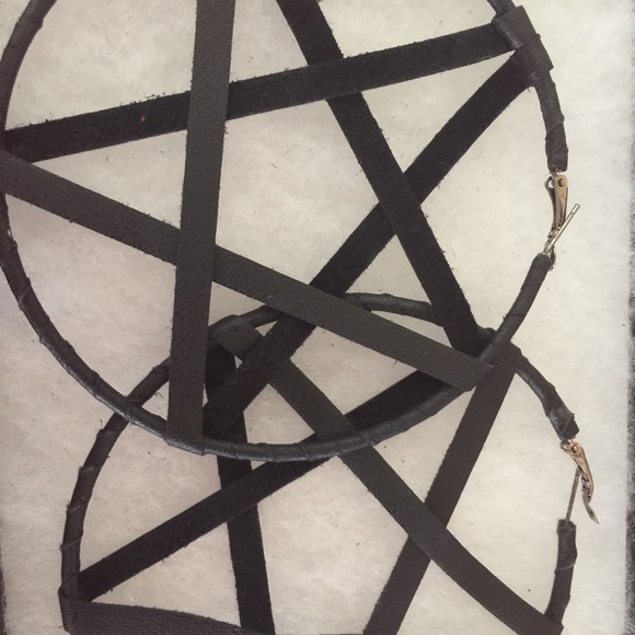 Pentagram earrings