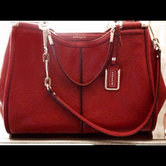 Coach Madison Caroline leather satchel.