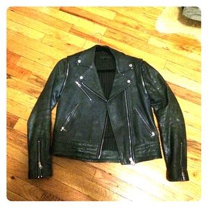 Rag and bone leather Bowery jacket
