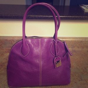 Dooney & Bourke purple leather shoulder bag
