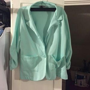 Teal blazer