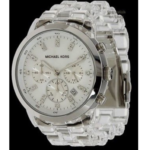 Clear michael kors on sale watch