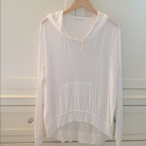 Brandy Melville white hoodie