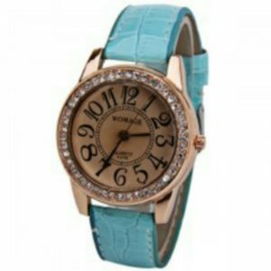 Blue Arabic number watch Blue Arabic number watch