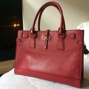 Salvatore Ferragamo Red small 'Brianna' tote bag