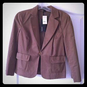 Express Blazer The Fitted Jacket in Sateen sz8