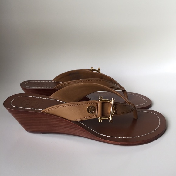 Tory burch sandals size 7.5 new in box wedges