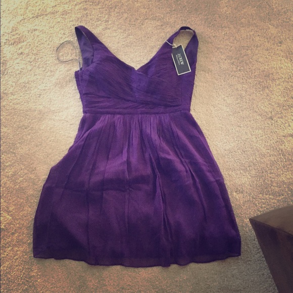 J. Crew Dresses & Skirts - Eggplant colored jcrew bridesmaid dress