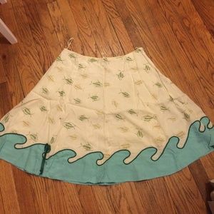 Anthropologie a-line flutter skirt