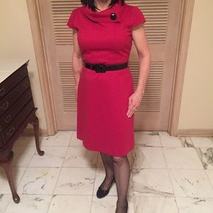 Tahari red dress