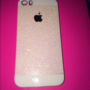 Sparkle white iPhone 5s case