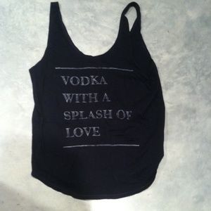 "Vodka with a splash of love" tank top